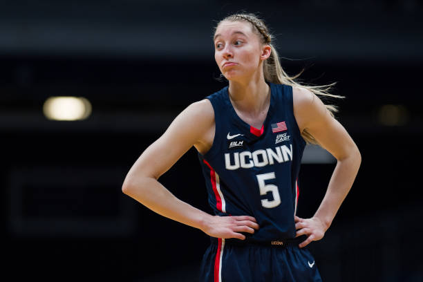 uconn-huskies-guard-paige-bueckers-reacts-to-a-call-during-the-womens-picture-id1231464140